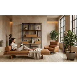 REGAŁ NA KSIĄŻKI METALOWY DREWNO LITE DĄB JESION OLCHA RNK-112